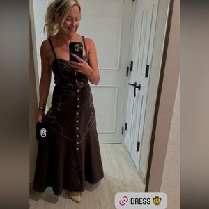 Gianni Bini Dark Brown Maxi Dress
